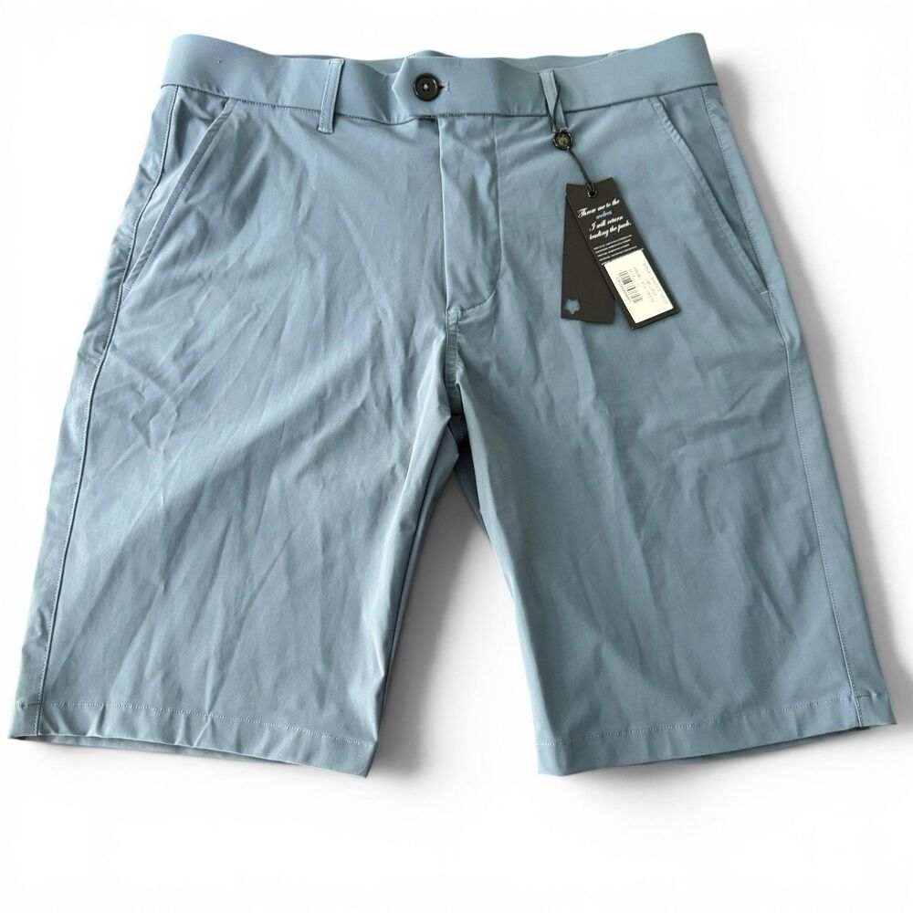 NWT Greyson Montauk Shorts Mens 32 Skate Blue Golf Performance Stretch